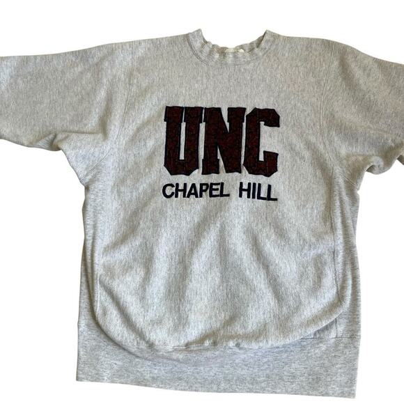 Vintage 90s University of North Carolina Chapel Hill Crewneck Reverse Weave Sz L - Picture 3 of 16